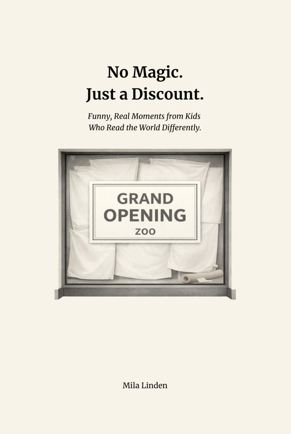 No Magic. Just a Discount. Cover of a book called "No Magic. Just a Discount.